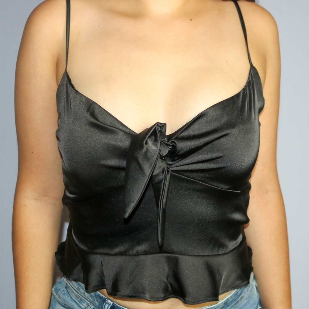 Satin crop top